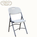 Comfortable metal legs plastic HDPE folding chair for garden outdoor